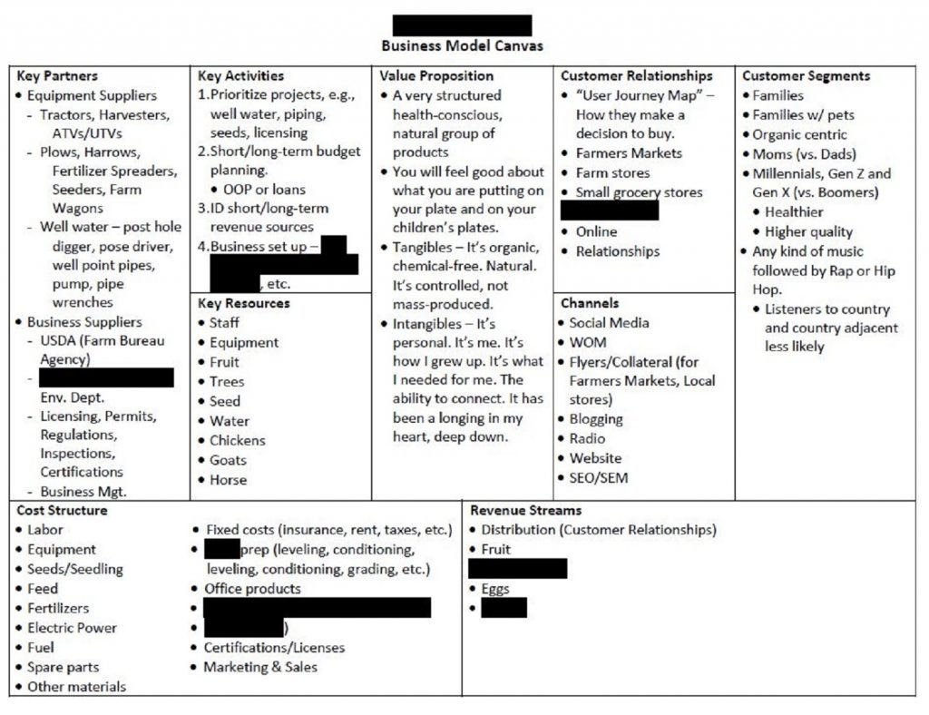 Inunity Business Model Canvas example